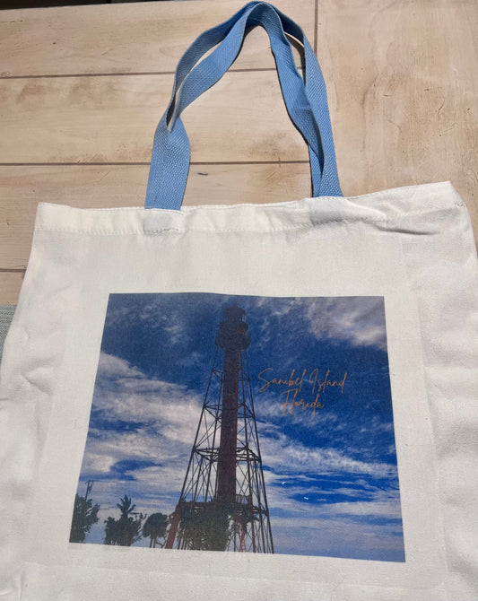 4 Sanibel Lighthouse Canvas Shoulder Bag