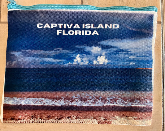 Captiva Island Canvas Zipper Bag