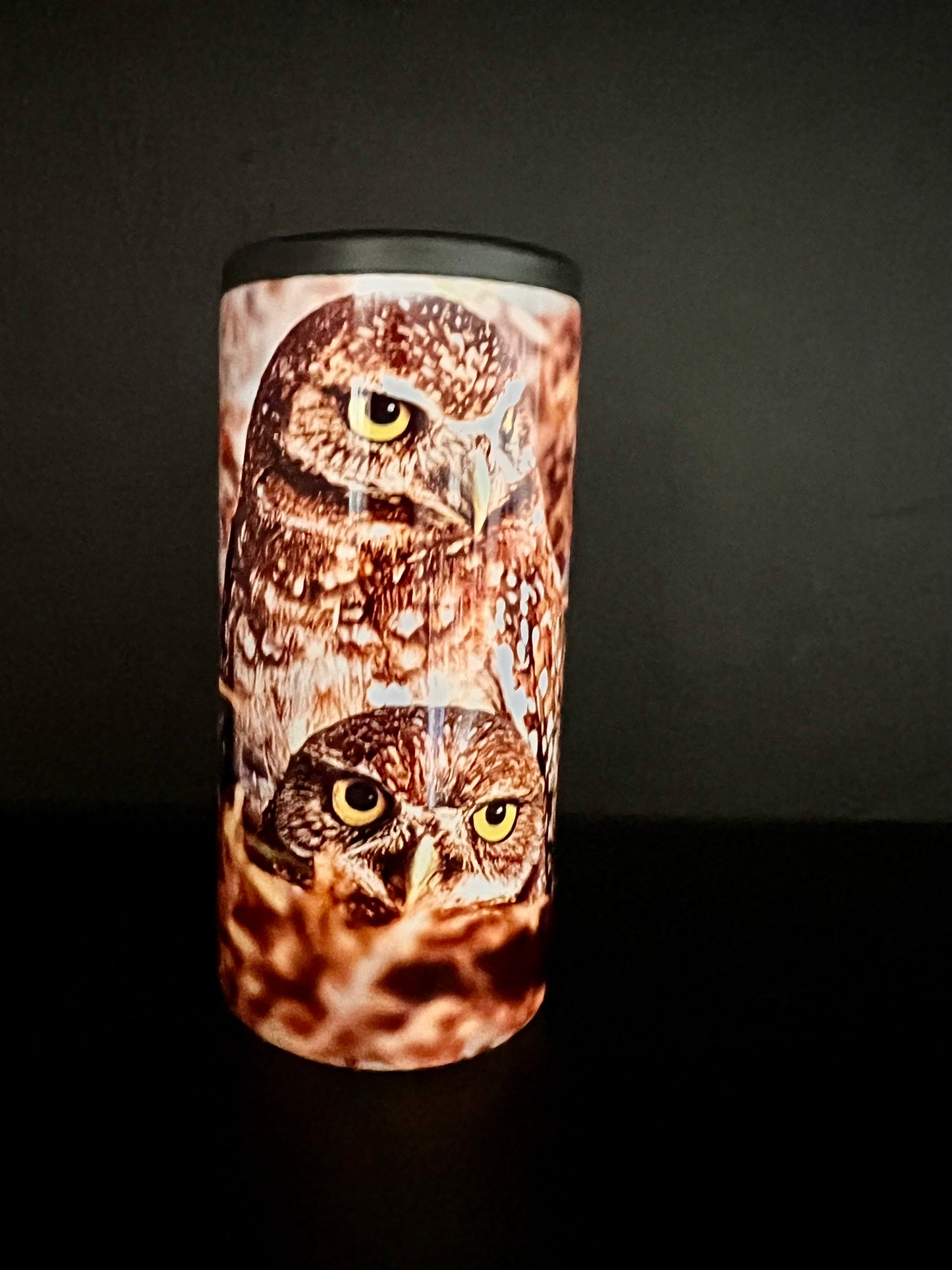 Burrowing Owls Skinny Koozie